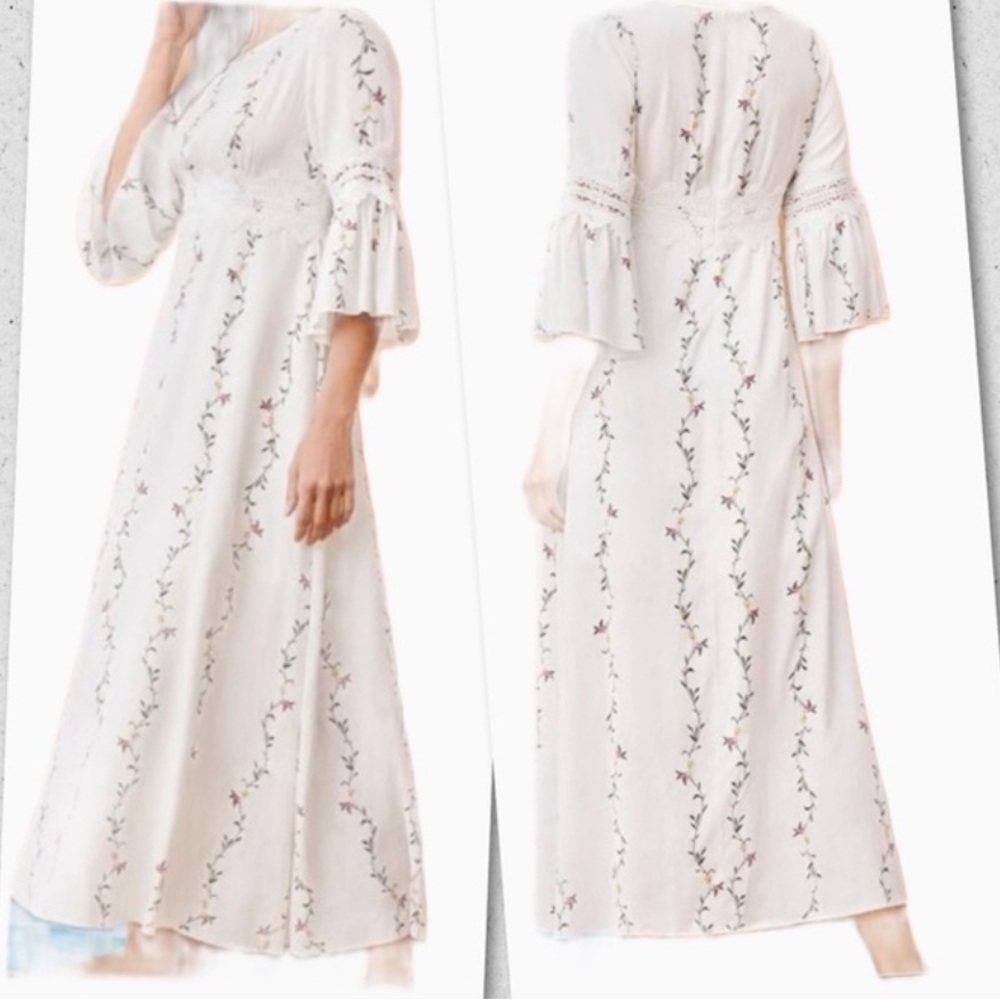$8~SHEIN White BOHO Dress~NWOT~Size M. $8 WHEN BUNDLED WITH 3 OR MORE - Picture 7 of 11